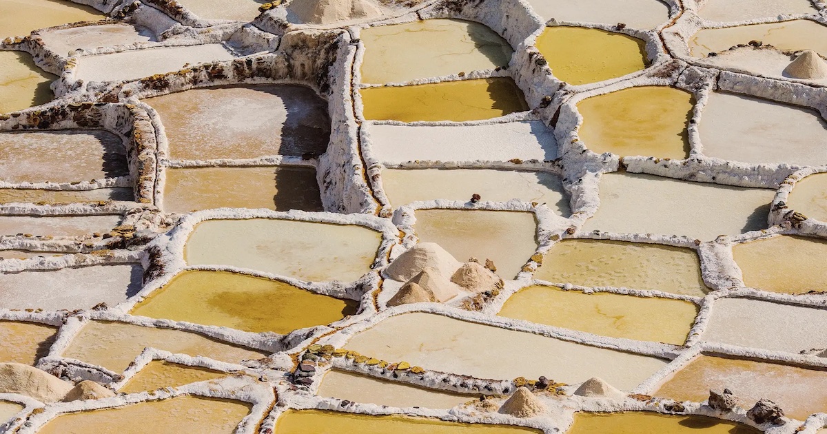 The pre-Columbian salt pools in Maras.